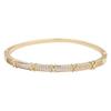 European & American Style Luxury Zircon Bracelet: Versatile Diamond-Studded Women's Bangle with Letter X Design