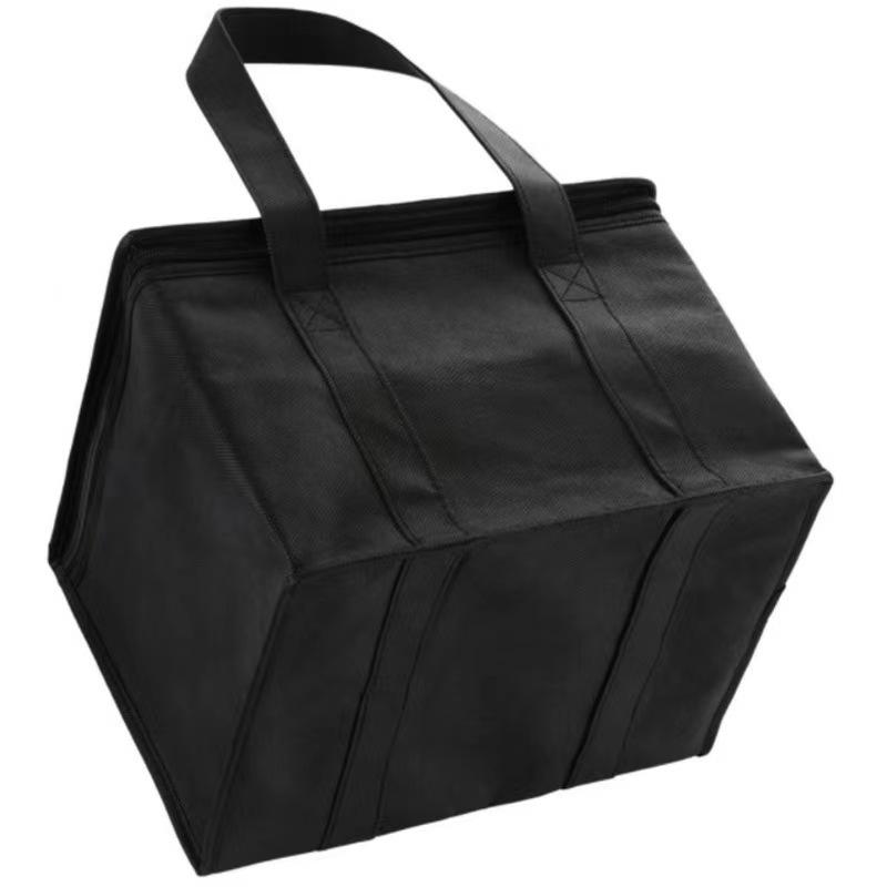 Outdoor Portable Folding Aluminum Foil Insulated Bag, Large Capacity for Camping, Vegetables & Fruits