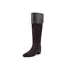 2.5CM-6.5CM niche design thin knight boots 2025 autumn new pointed thick heel but knee boots