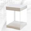 1Pc Transparent Birthday Cake Box Plastic Cake Container Box Dessert Storage Box 10inch (Transparent)