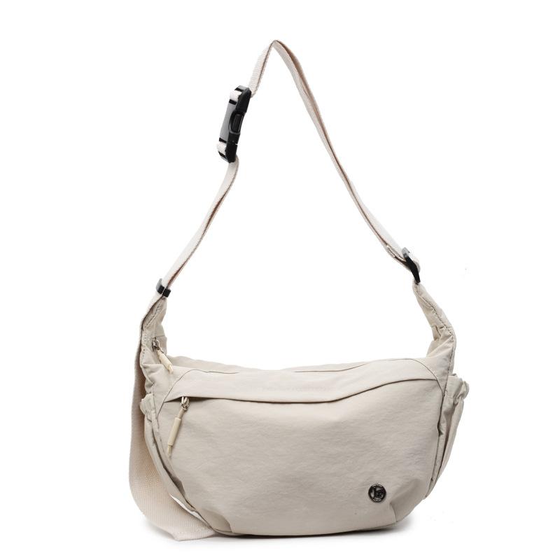 Korean version of casual nylon canvas bag women's 2025 new simple dumpling bag versatile shoulder messenger bag