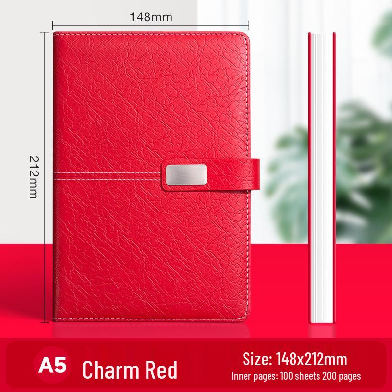 A5 Premium Geschenkset: Personalisierter Geschäftsnotizblock/Besprechungsprotokollant mit individuellem Logo.