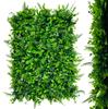 Zielona ściana - panel roślinny z tują, paprocią, eukaliptusem i gipsówką