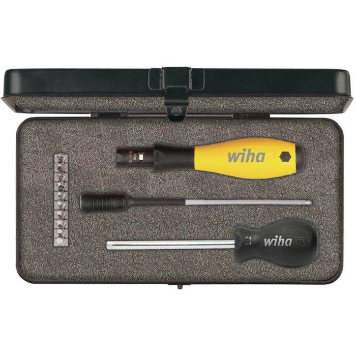 Wiha TorqueVario®-S ESD pour l'atelier, pour l'électronique et la mécanique de précision Tournevis dynamométrique 14 pi