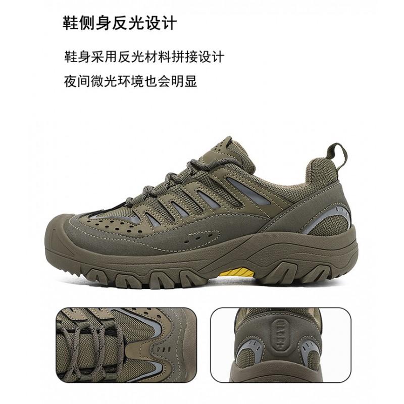 Mens Hiking Shoes Outdoor Trail Running Sneakers Low-Cut Breathable Walking Footwear