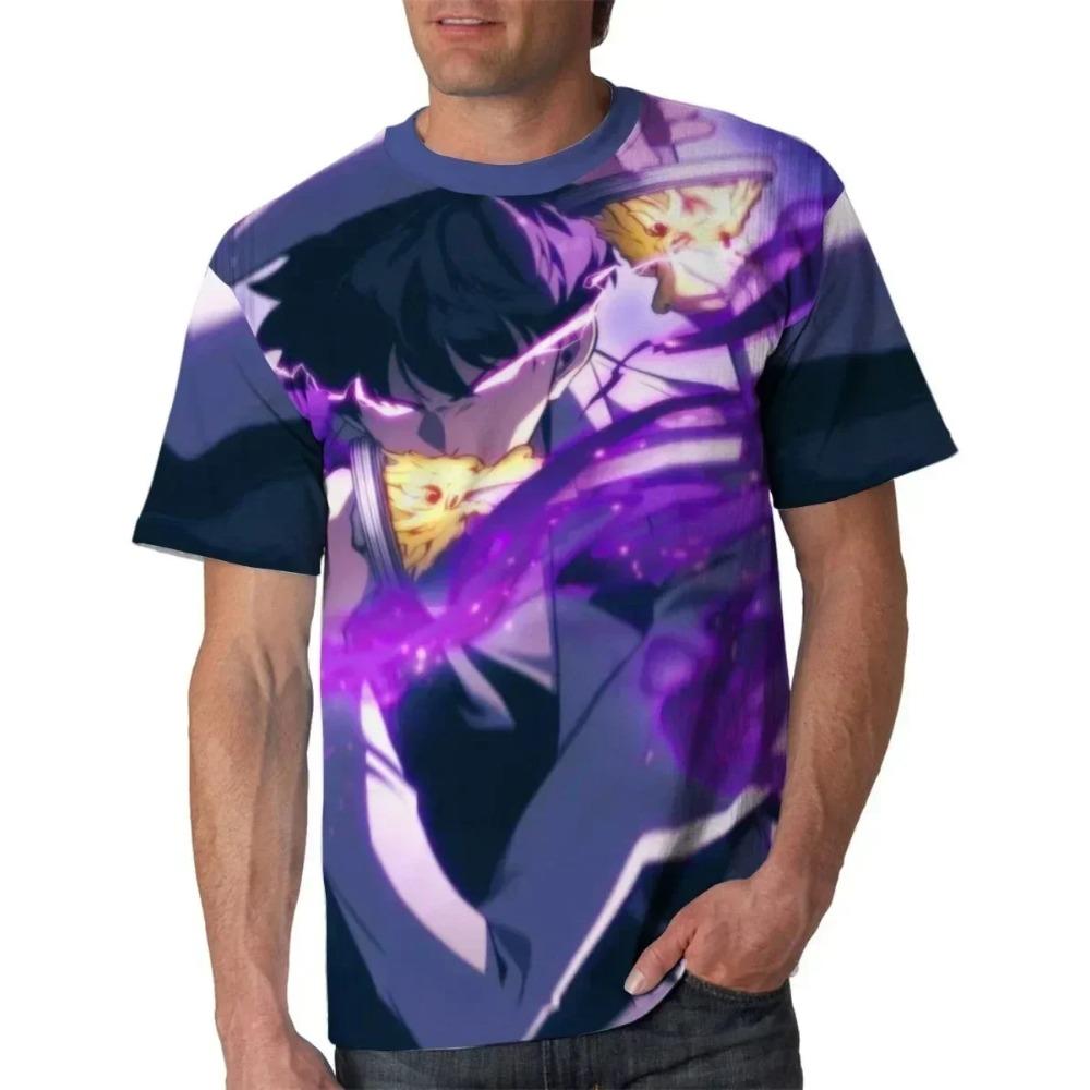 Korea Solo Leveling Anime Comics 3D Print Role Hobby Clothing Short Sleeve T-shirt Oversized Top Quick-drying Tee Animation Fans