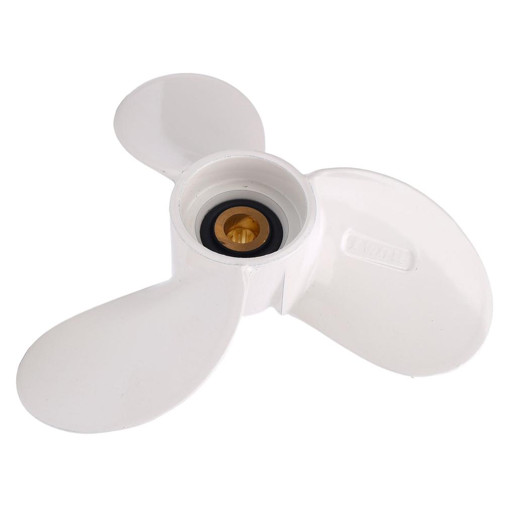 6F8 45942 01 Outboard Boat Propeller 3 Blades Metal 2 Stroke Propeller for Outboard Motors