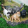 Ragdoll Katze Somali Katze Figur Für Kinder PVC Tier Modell Katze Zum Lernen Spielen