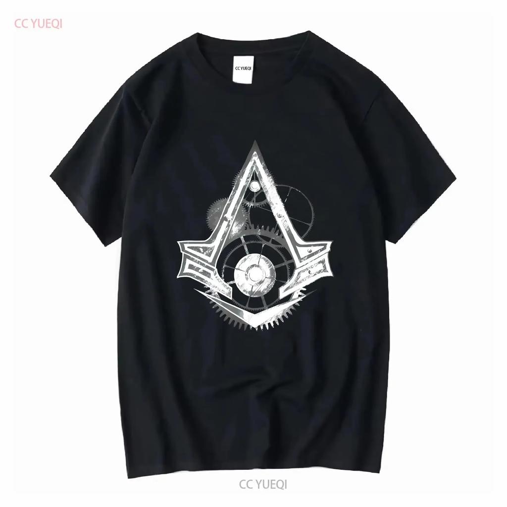 Lustiges Assassinen Grafik-T-Shirt Unisex Baumwolle Rundhals Vintage-Waschung Reise T-Shirt