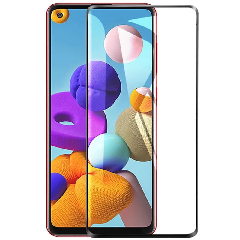 

Загартоване скло з повною кришкою для Samsung Galaxy A21S A51 A71 A01 A11 A31 A41 M11 M21 M31 M30S A515 A715 A 51 71 захисна скляна плівка Samsung Galaxy A21S чорний