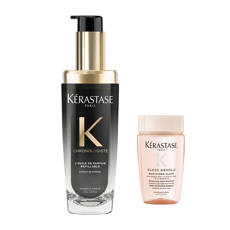 

Kérastase Chronologiste Hair Perfume Oil & Moisturizing Shampoo Duo