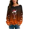 Womens  Fall Sweaters Long Sleeve Print Tops Pullover Sweaters Loose Dressy Casual Basic Clothes