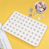 60-Cavity Star Shape Silicone Mold Fondant Chocolate Mould DIY Cake Dessert Mould Kitchen Baking DIY Supplies Nonstick