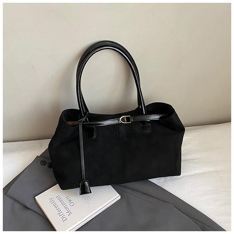 

Винтажная модная сумка-тоут женская 2025 осень новая большая вместительная повседневная сумка на плечо, в зарубежном стиле, высококачественная сумка подмышку