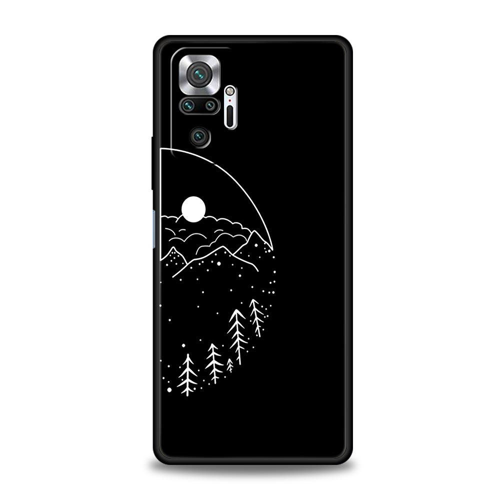 

Чехол для телефона для Xiaomi Redmi Note 14 13 12 5G 11 10 Pro Plus 4G 9S 9 14C 13C 12C 10C 9C 9A Cover Пара Мультяшный Эстетика солнце луна Redmi Note 13Pro 5G