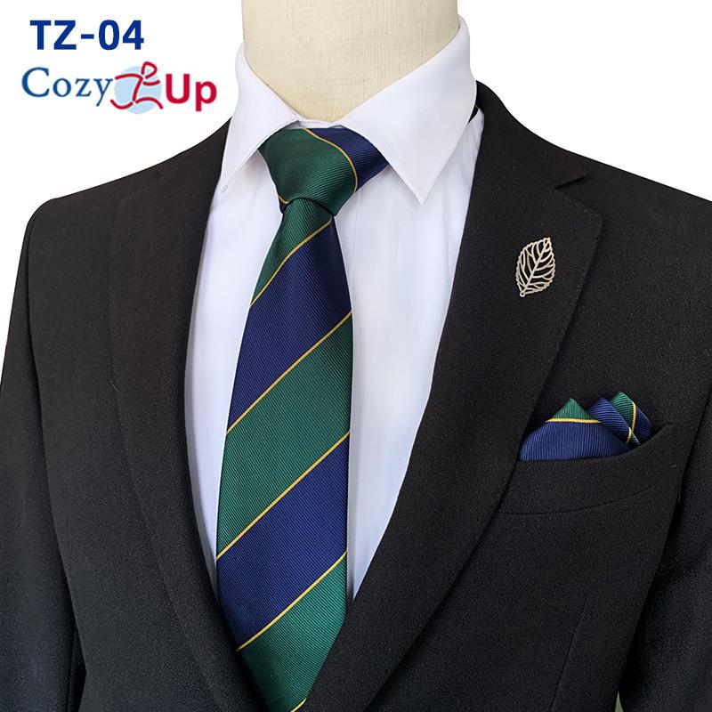 Conjunto de gravata de duas peças com flores para homens, listra, gravata, lenço de mão, paisley, xadrez, gravata
