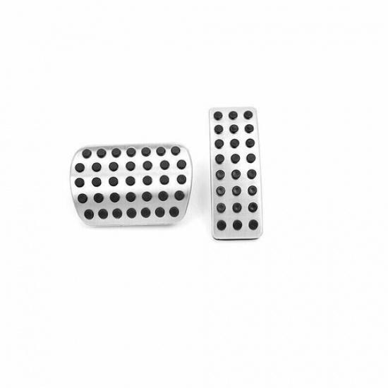 For Benz GLE GLS Cover Trim 2016-19 Car Accelerator Brake Clutch Silver Aluminum
