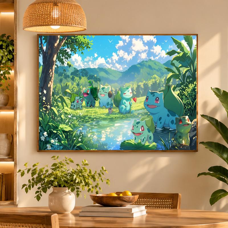 5D Diamond Painting Bulbasaur DIY Full Drill Diamond Art Kit Home Decoration