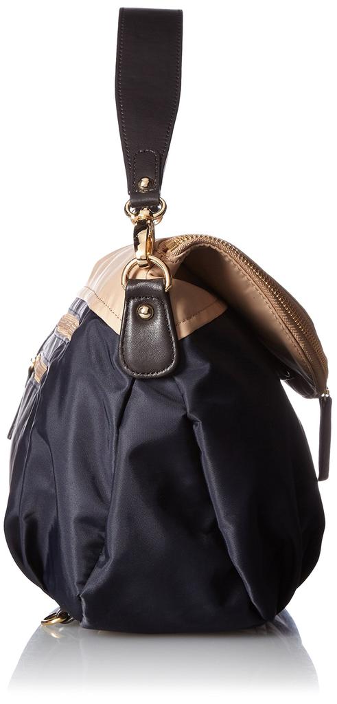 Waterproof nylon 3way bag Beige x Navy [Rabaga Jerry] B61-01-03
