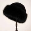 Large Size Fluffy Winter Hat Faux Fur Thermal Puffy Women Beanie Windproof Cold Weather Elegant Style Multi Colors