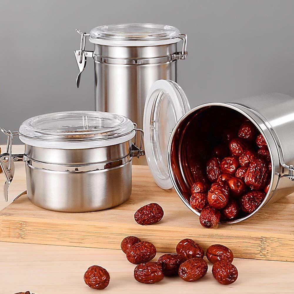 Grain Kitchen Tool Dry Good Sugar Jar Sealed Can Coffee Container Storage Bottle Fresh Storage Box