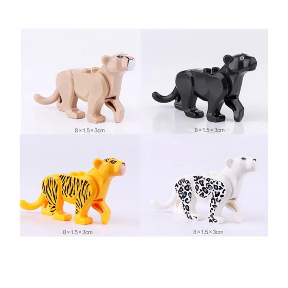 MOC City Animal Building Block Model Character Farm Accessories Goose Pig Dog Orangutan Cheetah Shark Zoo Brick Toy Gifts X014