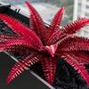 Mixed Match Floral Displays Artificial Fall Fern Plants 18 Heads Autumn Orange Fake Persian Vibrant Flower Arrangements Greenery Bushes Faux Leaves