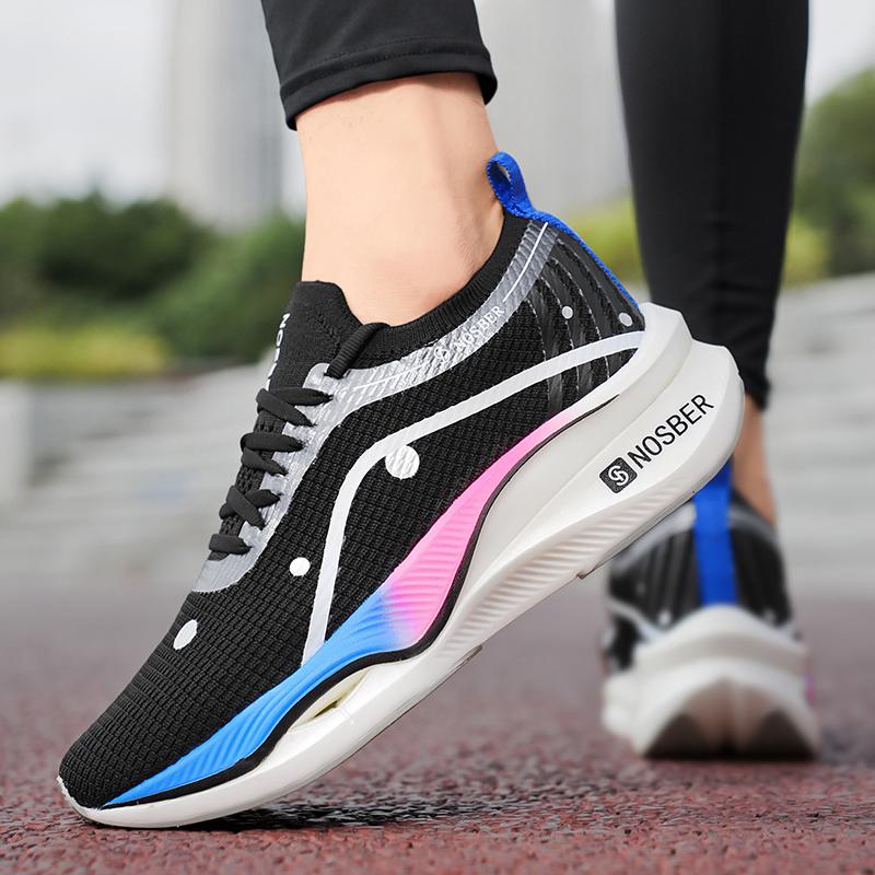 Professional Running Shoes Men Carbon Plate Shoes Men 2025 New Youth Breathable Mesh Surface Casual Sports Shoes