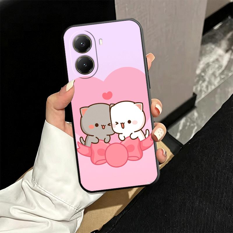 Cartoon Cute Peach Goma Soft Phone Case for Xiaomi Poco X5 X6 X7 X8 Pro Max X3 F7 F8 Ultra M8 M7 M6 M5 Redmi 15 15C 14C 13C 12C