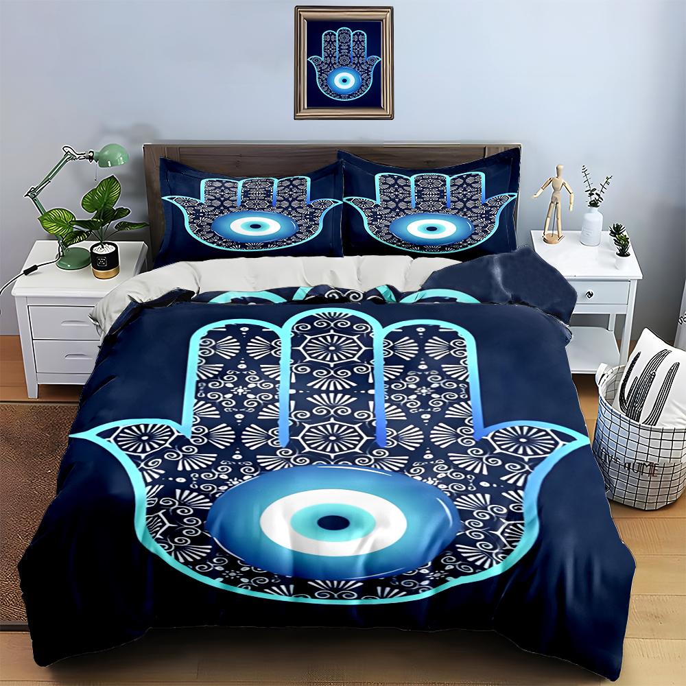 Hand-eye motif. Bedding Duvet cover sets Duvet covers Pillowcases gifts (1 * Duvet Cover 2 * Pillowcases, without duvet insert)