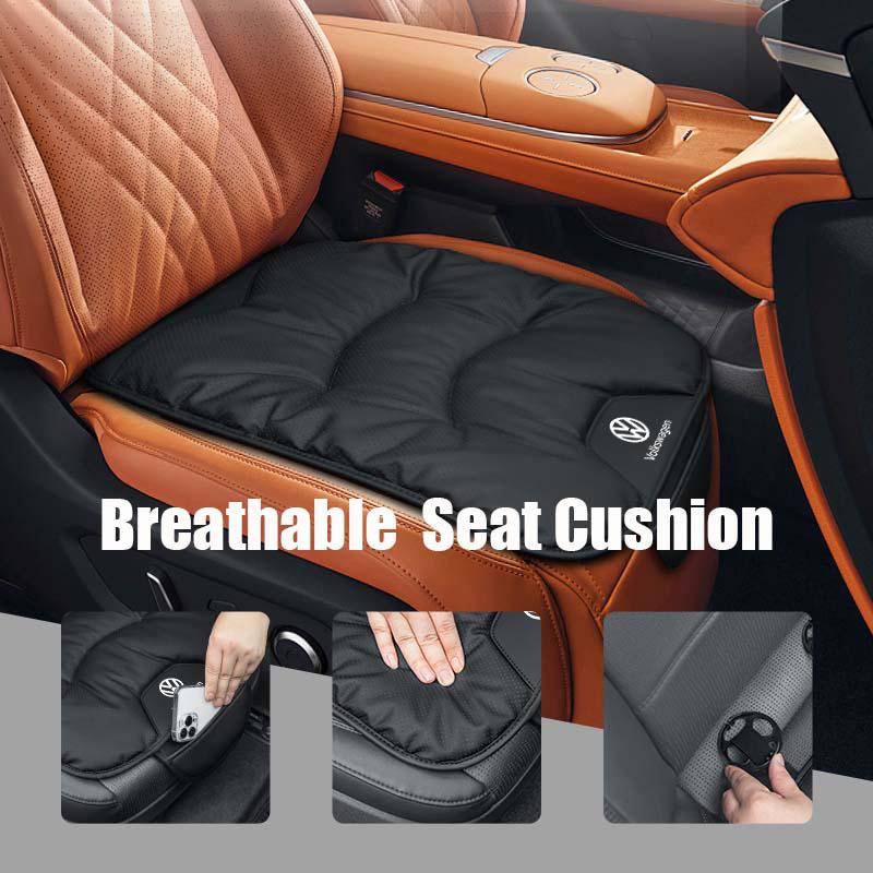 Car Leather Seat Cushion Non Slip Pressure Relief Back Support Pad For Volkswagen VW Passat Golf 4 5 6 Tiguan Polo Scirocco