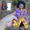 Halloween Ornament Realistic Looking Scary Facial Expressions Fine Texture Long Lifespan Wide Application Decorative Cloth DIY Hanging Witch Toys