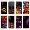 Custodia per Telefono Five N-Nights At F-Freddys Fnaf Per Samsung S 25,24,23,22,30,21,10,9,Ultra,Plus,Lite,FE,4,5 G Custodia Morbida Nera
