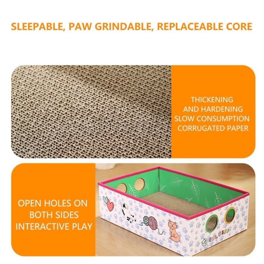 Großes Katzenpapphaus Wellpappe Katzenkratzbrett Möbelschutz