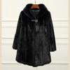 Imitation Mink Coat Women's Medium and Long Hooded Imitation Mink Hair Imitation Fur Jacket Imitation Fur Hooded Loose
