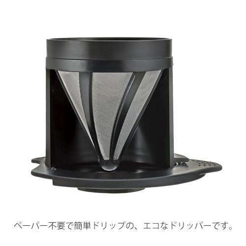 Hario "Cafeor" Mesh Coffee Dripper, Size 01, Black