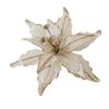 Glitter Christmas Poinsettia Flower 28cm Handmade Merry Christmas Decoration Realistic Artificil Xmas Tree Hanging Flower