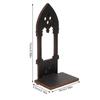 1Pair Gothic Holder Simple Black Arch Design Pillar Holder for Table Centerpiece Home Decor Dining Room Bedroom