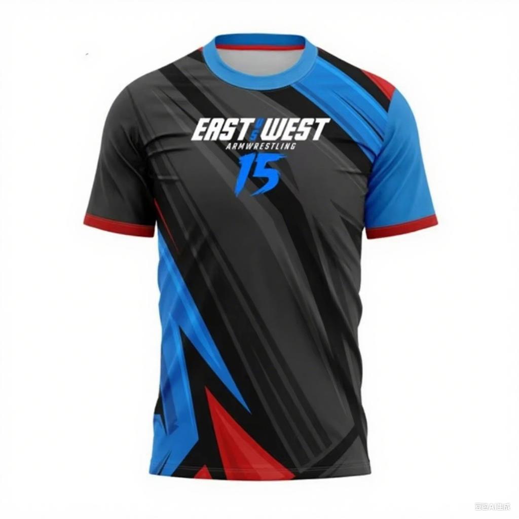 Venta Caliente Este Contra Oeste 17 Camiseta de Entrenamiento de Lucha de Brazos Equipo de Muñeca Entusiastas Entrenamiento Fitness Camiseta de Día de Partido Tops de Fitness para Hombre