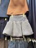 New Season Imitation Lambswool Floral A-line Skirt - Thick, Fluffy, Slimming Design for Women