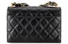 Chanel 23k 19 Hobo Lingge Leather Chain Sewing Leather Tofu Bag Handheld Shoulder Bag Women'S Black