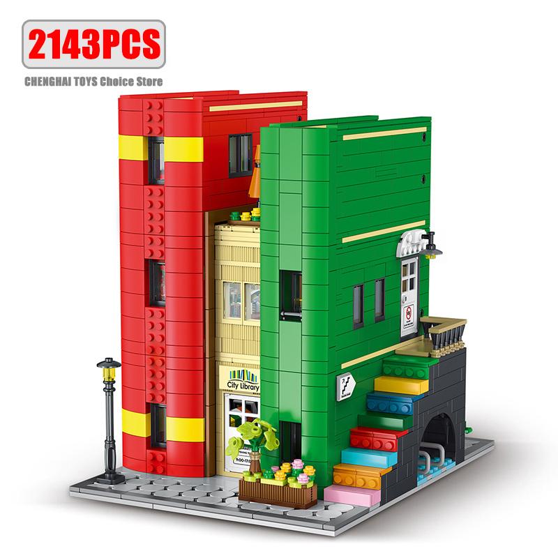 High-Quality Creative High-Quality Cities High-Quality Library High-Quality Buildings High-Quality Blocks Construction pieces Construction set