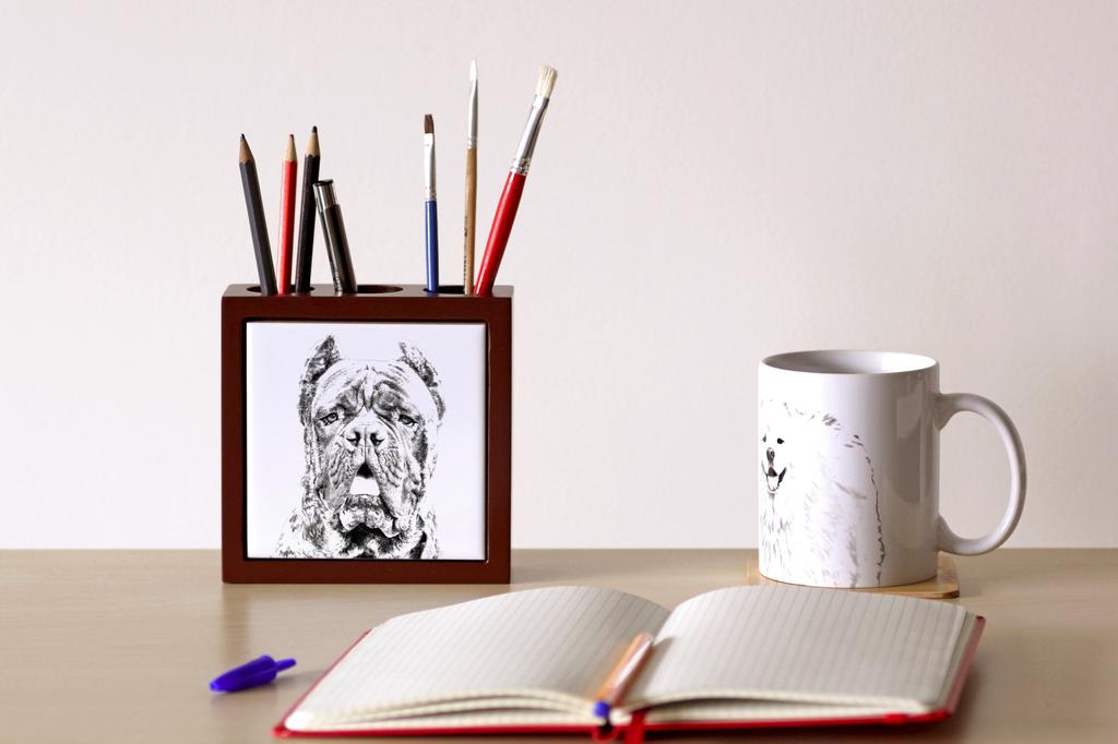 Cane Corso, Italian Cane Corso – Pen holder with a dog, desk organizer with a print | Art-Dog
