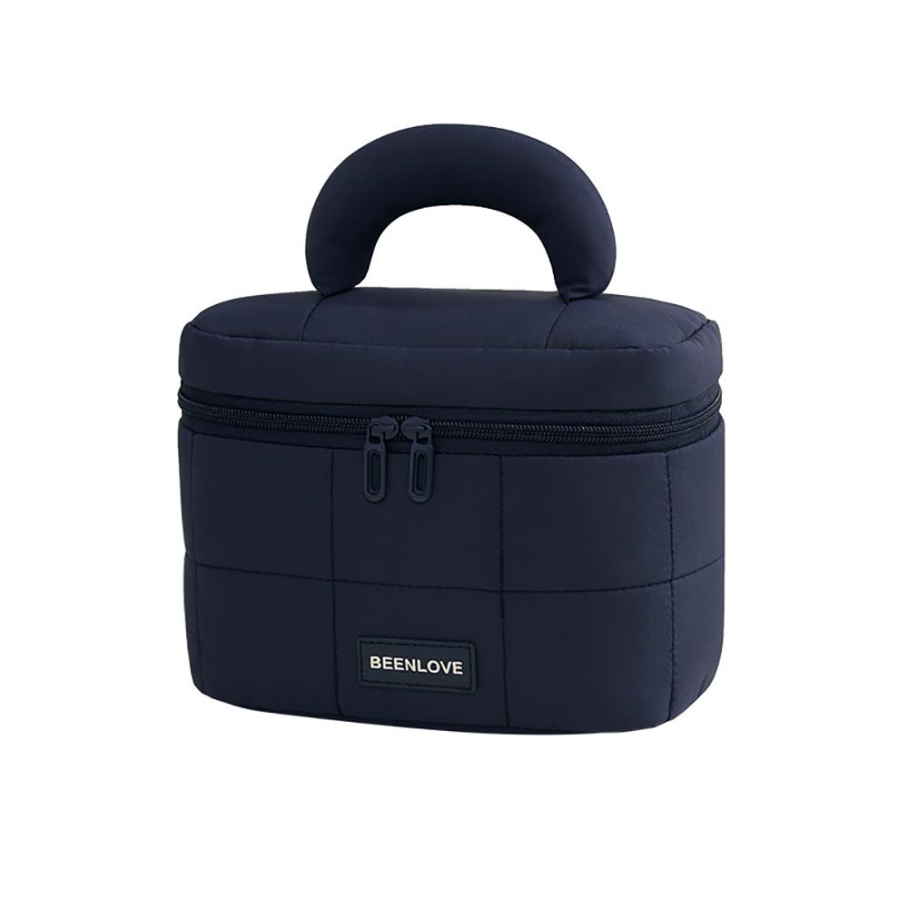 Large Capacity Portable Travel Cosmetic Bag Women's Handheld Soft Makeup Brush Storage Pouch Casual Toiletry Organizer Bags