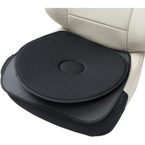 BONFORM Support Rotating Cushion NEO Light/Normal Car Hip Type with Stopper Fully Washable Low Resilience Urethane Foam 48cm (Hip Type) Black 5959-70B