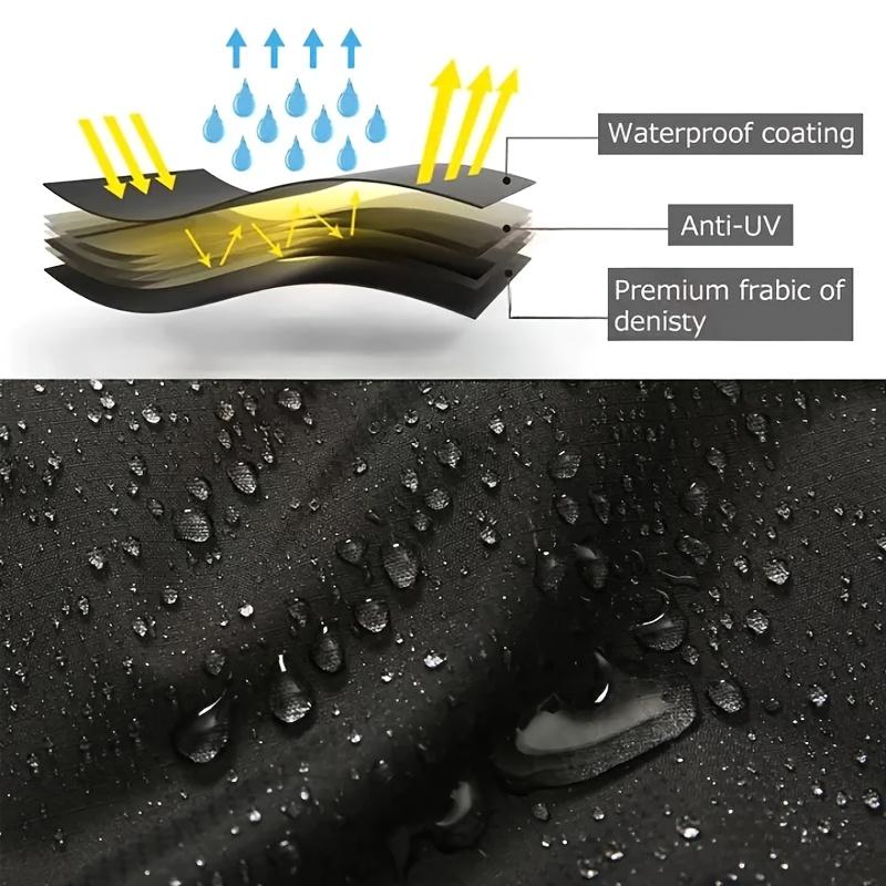 1Pc Oxford Cloth Motorcycle Scooter Cover Waterproof Sun Rain Protection Lock Hole Reflective Night Outdoor All Weather Use