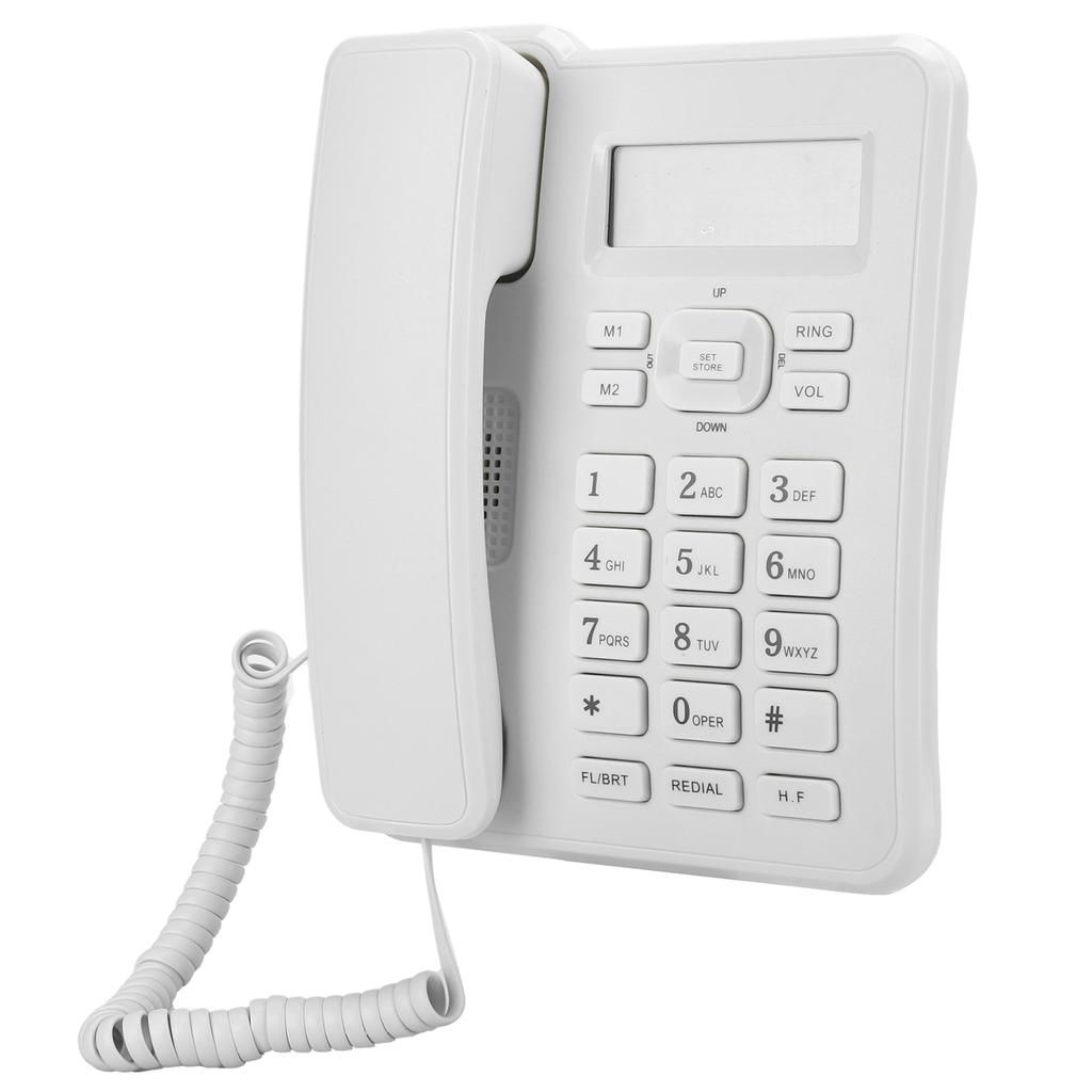 KXT6001CID Household Hotel Office Home Business Telephone Landline Phone Equipment White