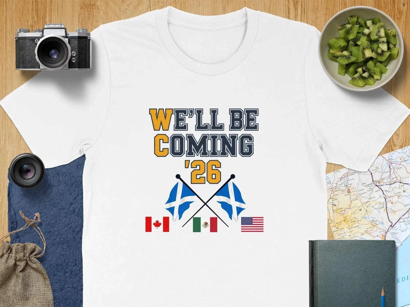 We’ll Be Coming ’26 – Scotland Football T-Shirt XL