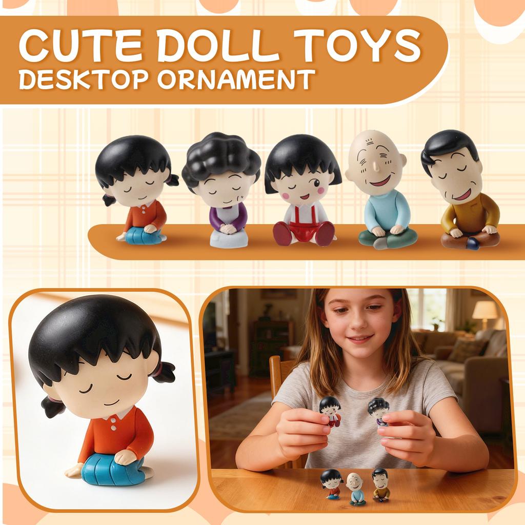 A Family Combination Of Classmates' Flower Wheel Figurines For Diy, Versatile Micro- Gardening And Landscaping Figurines