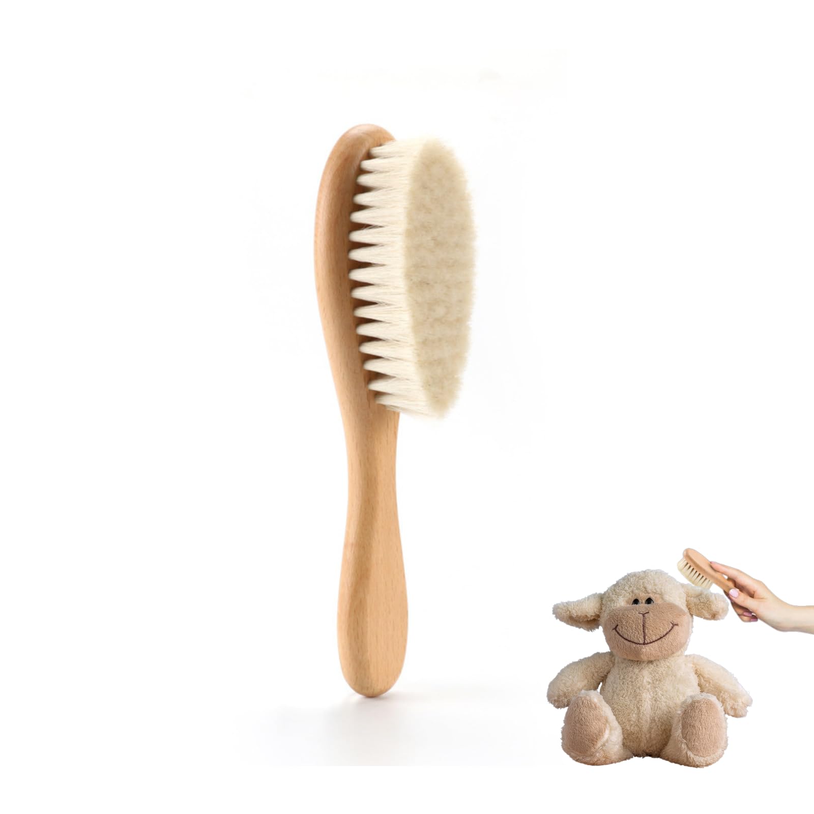 

Плюшевый очиститель Sunny Glow, очиститель для кистей, щетка для ухода, удаление пыли, легкий уход, сделано из натуральной шерсти, для одежды, сумок и многого другого